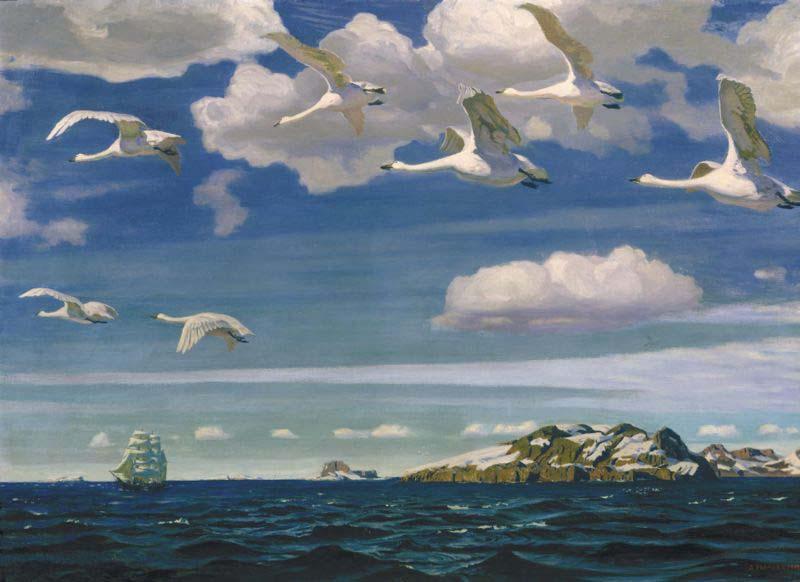 Arkady Rylov In the Blue Expanse oil painting picture